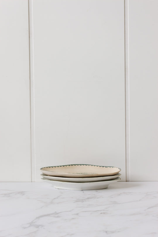 antique french transferware ravier