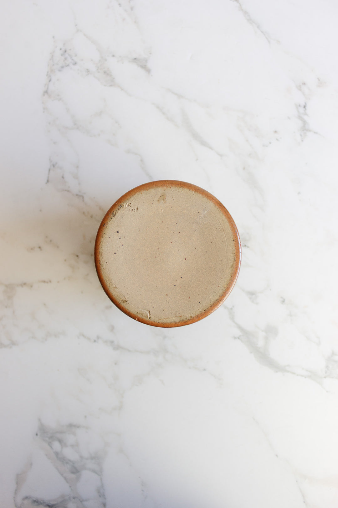 vintage french stoneware salt cellar