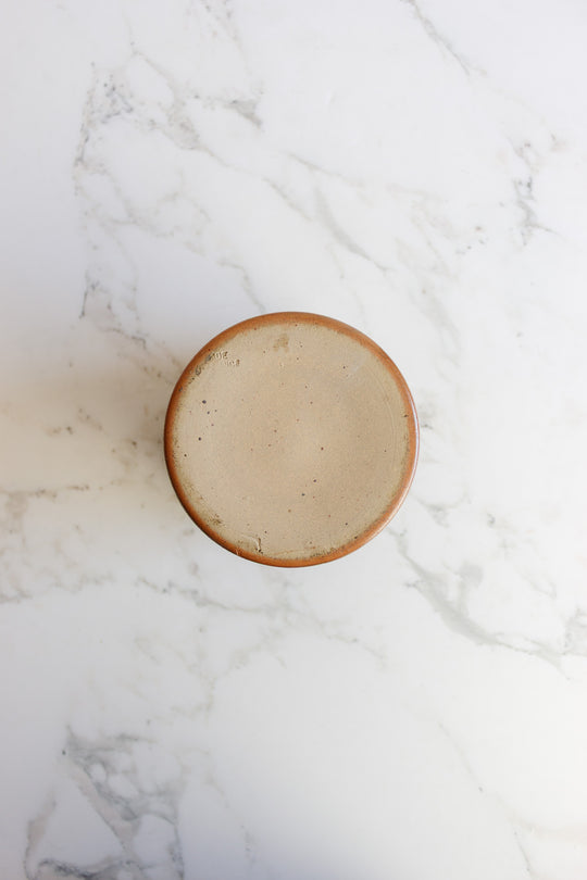 vintage french stoneware salt cellar