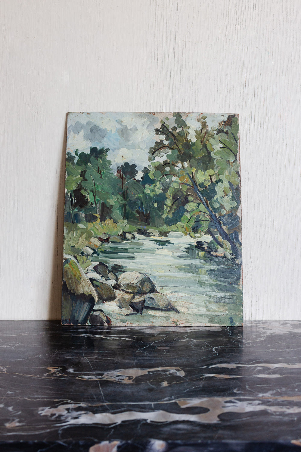 les nuances vertes de la rivière