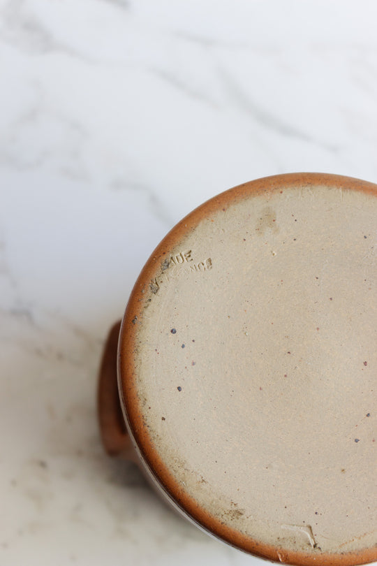 vintage french stoneware salt cellar