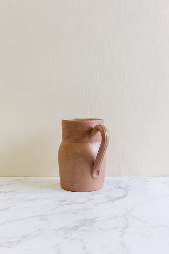 vintage french grès de berry stoneware pitcher