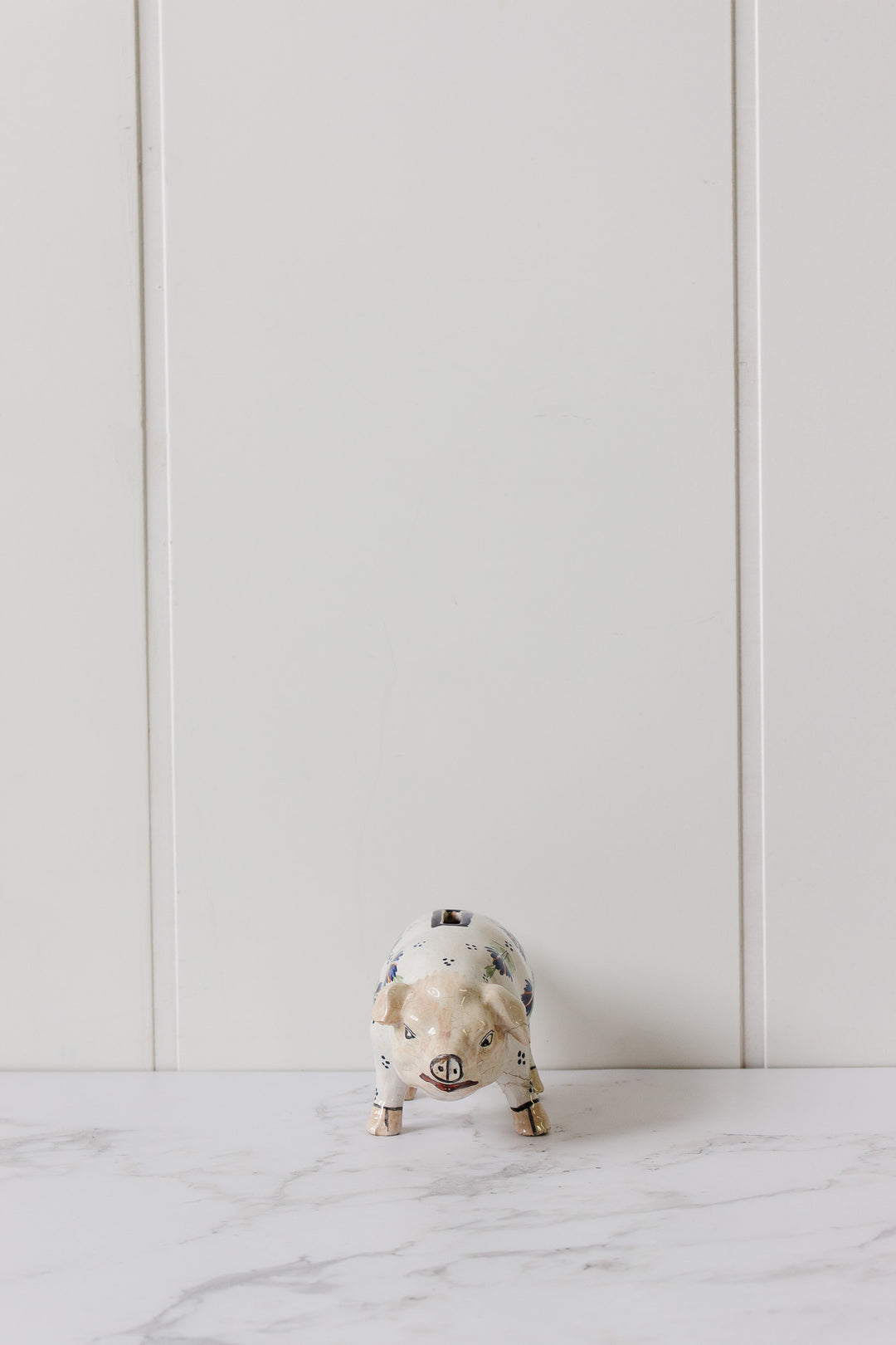 1930s french henriot quimper porcelain piggy bank