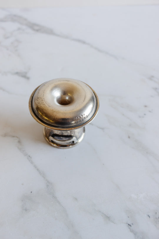 eclectic set of vintage french silver egg cups