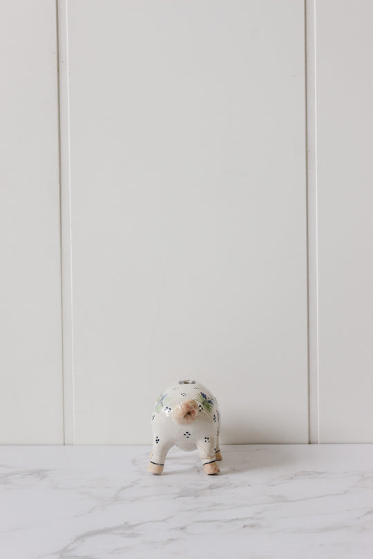 1930s french henriot quimper porcelain piggy bank