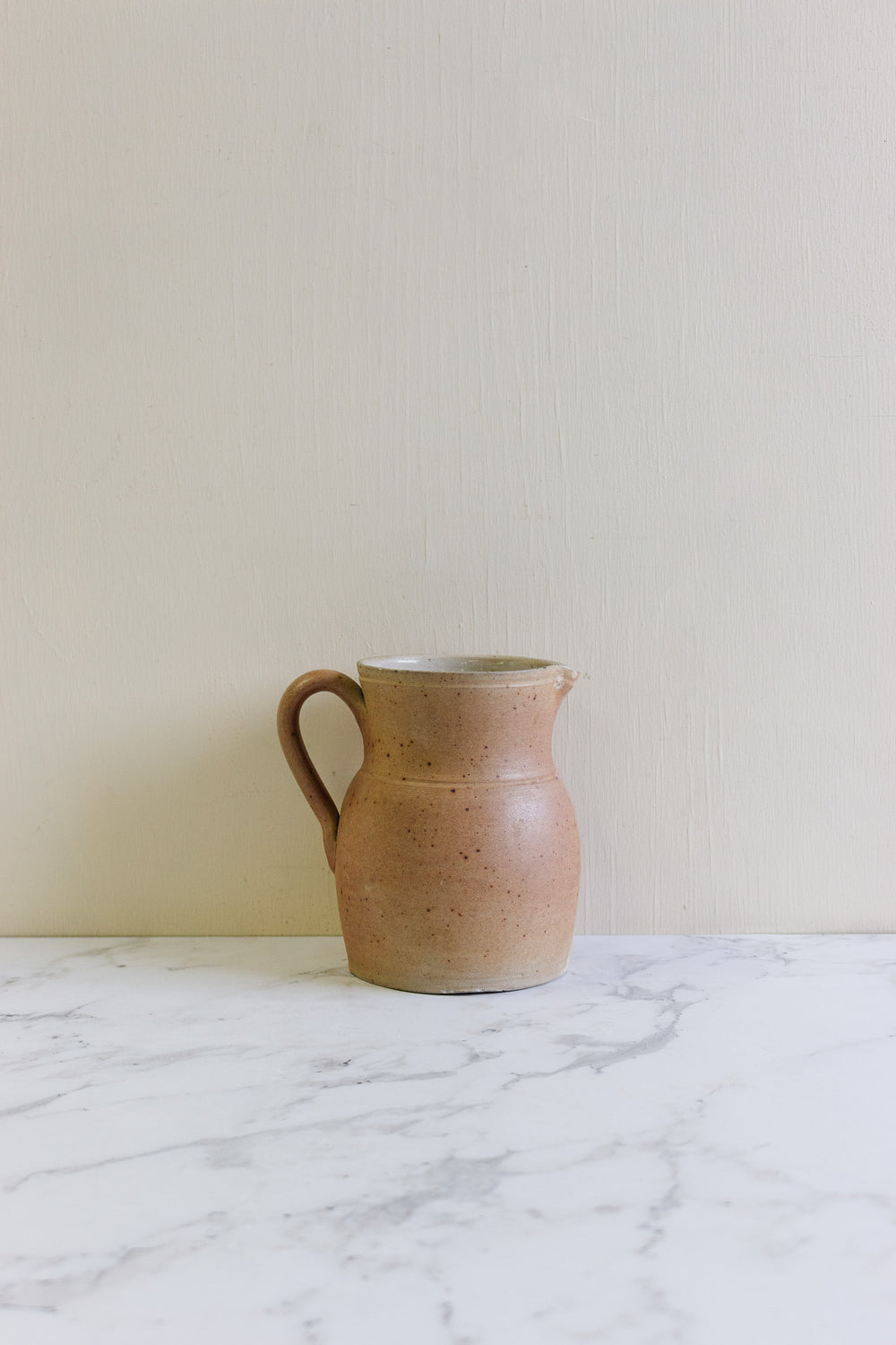 vintage french stoneware pitcher
