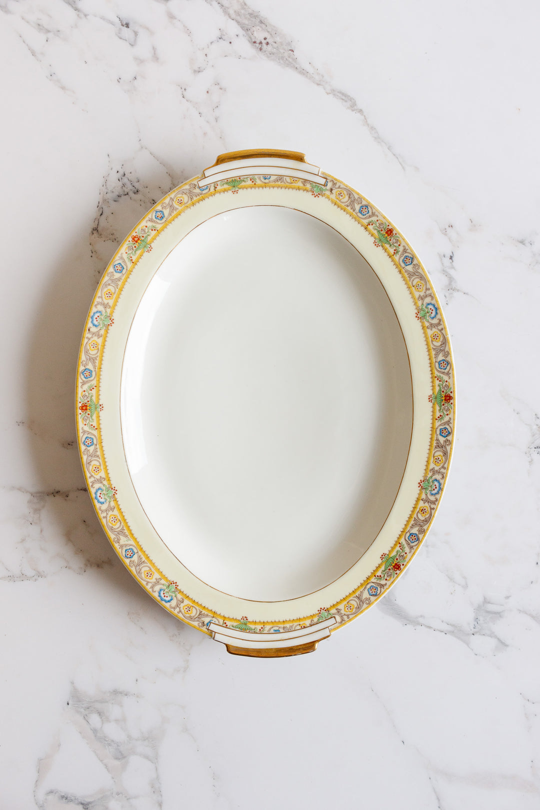art deco limoges hand painted platter