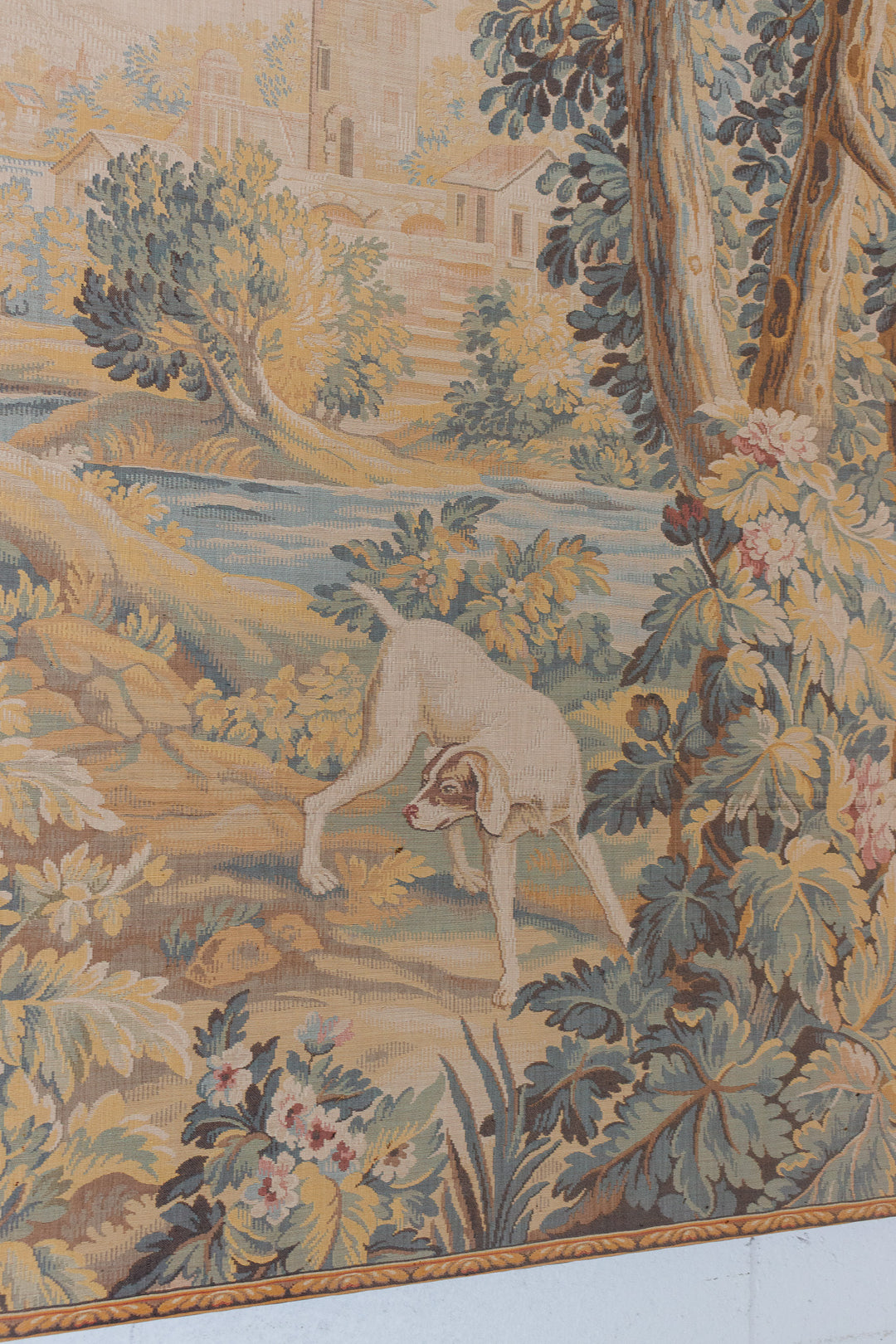 vintage french jacquard tapestry