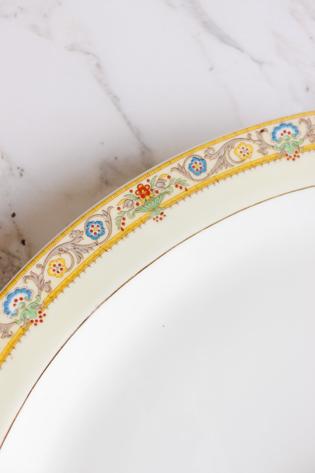 art deco limoges hand painted platter