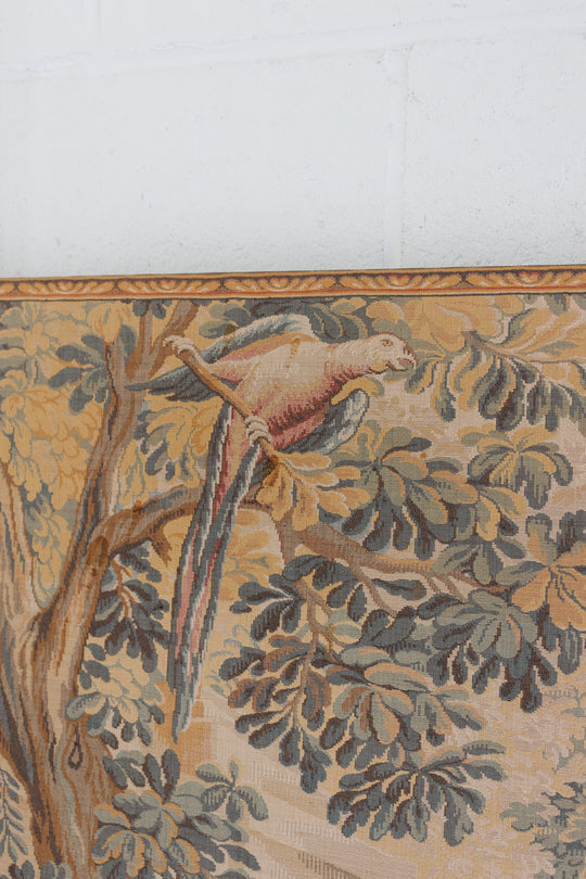 vintage french jacquard tapestry