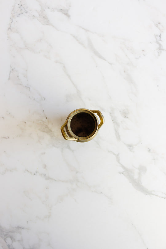 vintage french decorative brass milk can