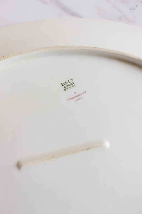 art deco limoges hand painted platter