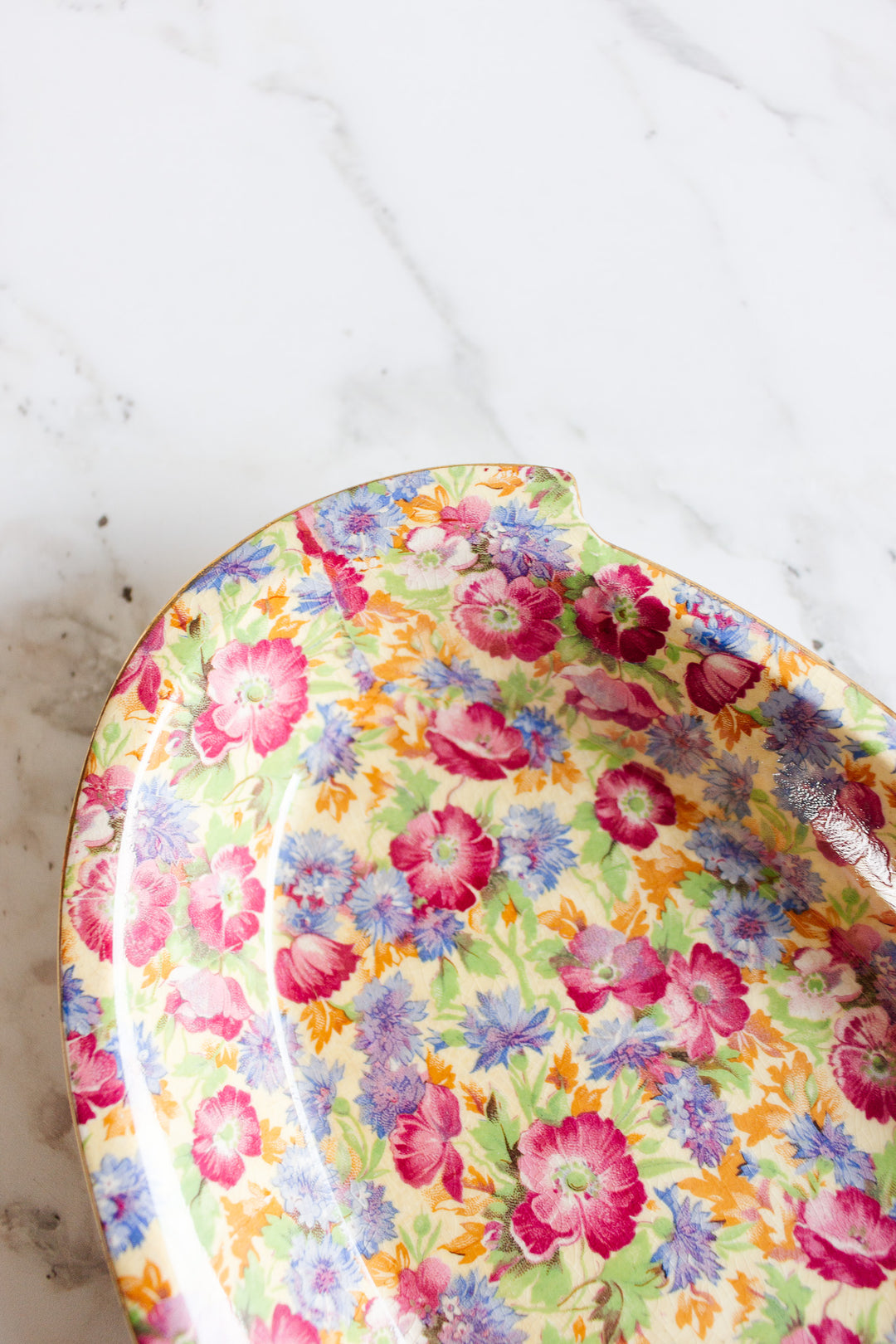 antique royal winton grimwades chintz serving dish