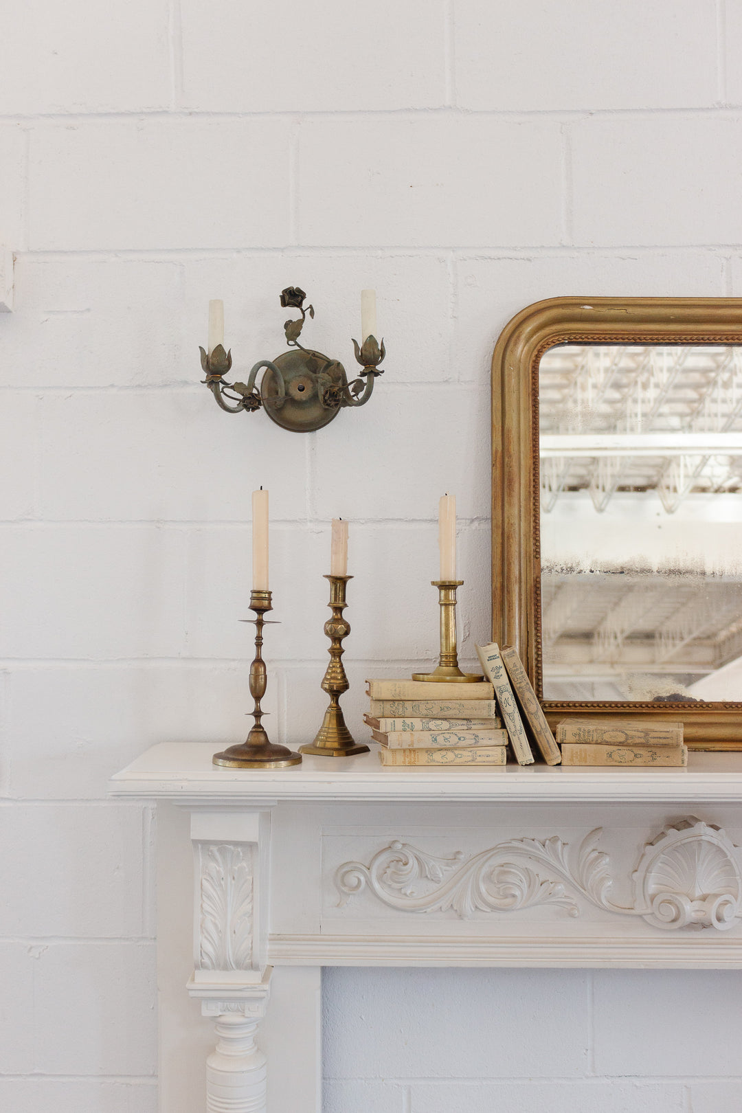 pair of 1960s Italian painted tole sconces