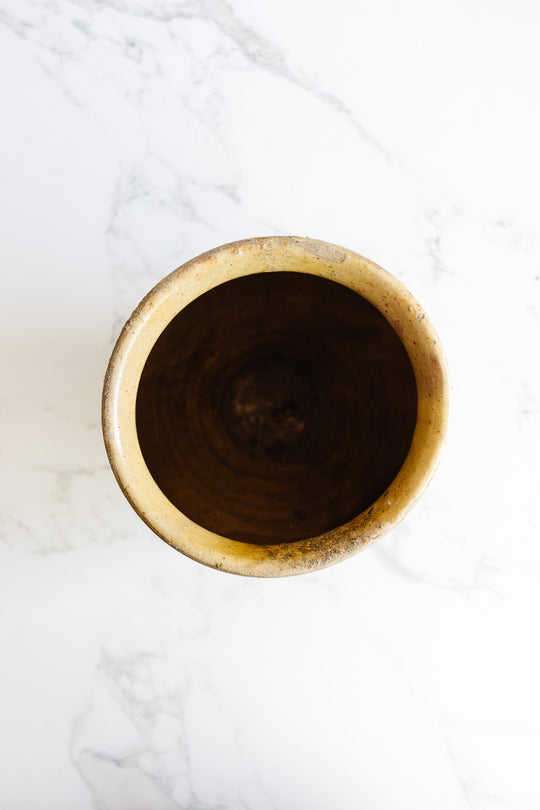 antique french stoneware vase