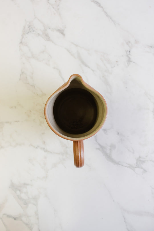 vintage french grès de berry stoneware pitcher