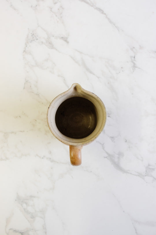 vintage french stoneware pitcher