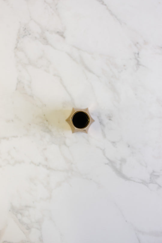 vintage french brass bud vase