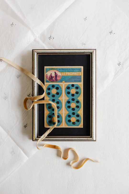 "le prophète" 1920s framed buttons