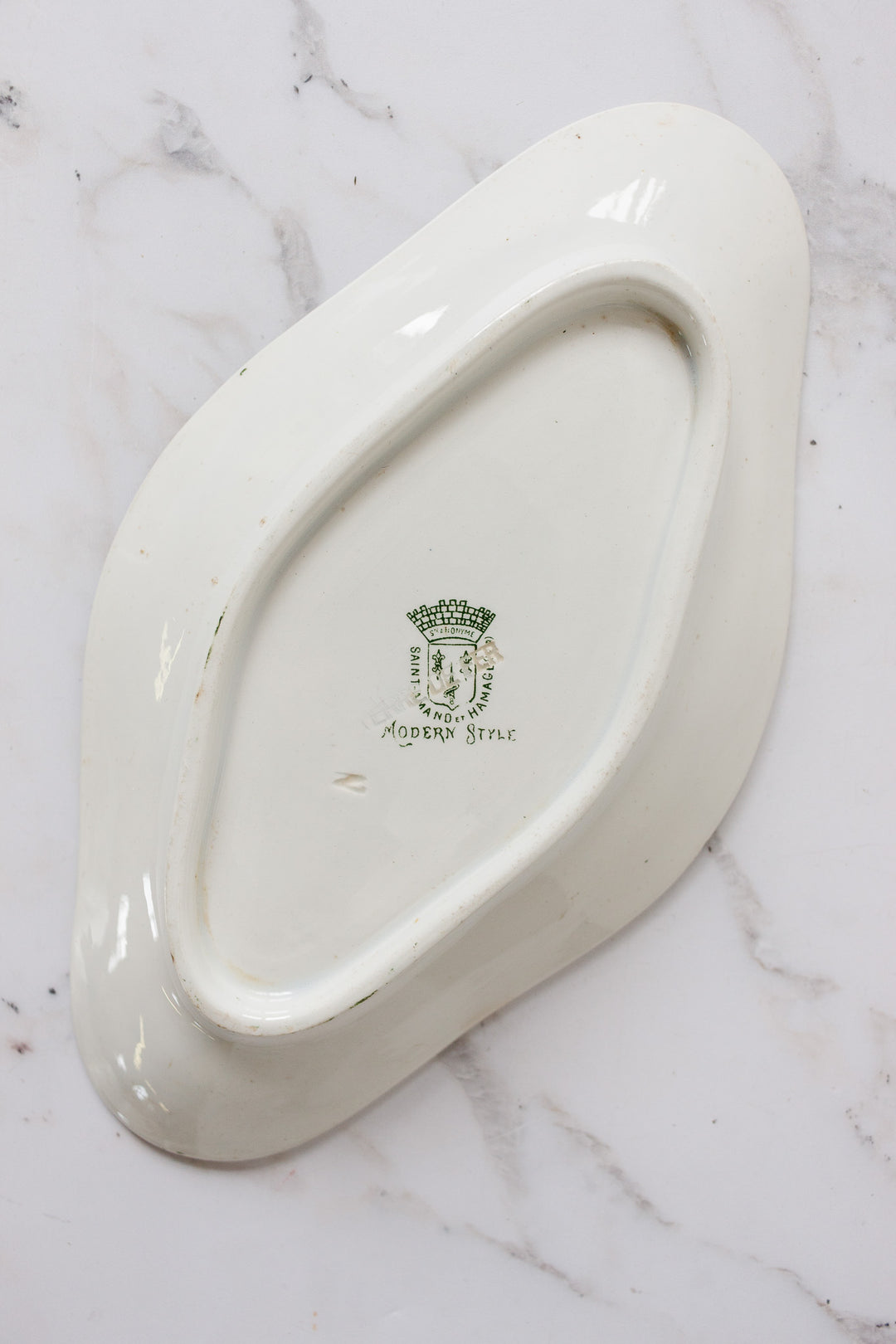 antique french transferware ravier