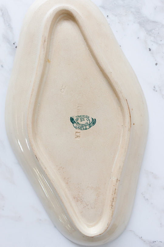 antique french transferware ravier