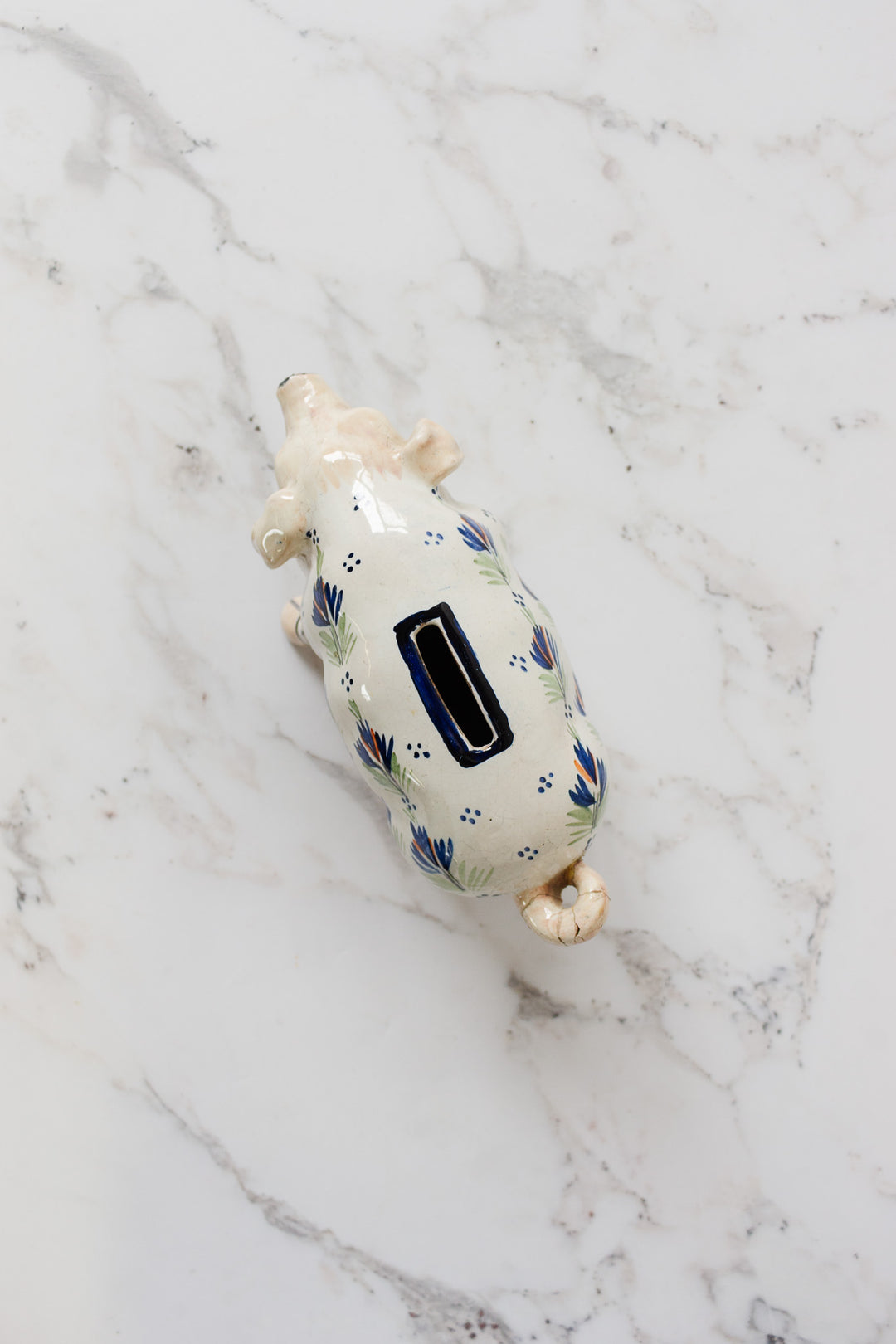1930s french henriot quimper porcelain piggy bank