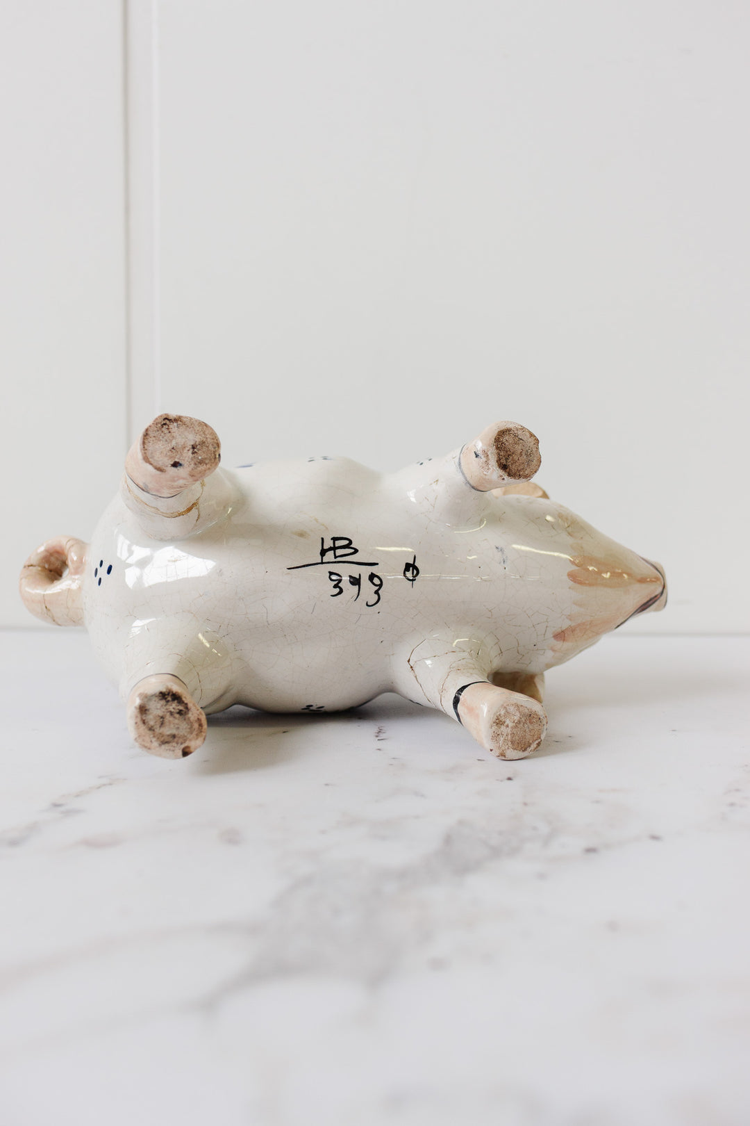 1930s french henriot quimper porcelain piggy bank