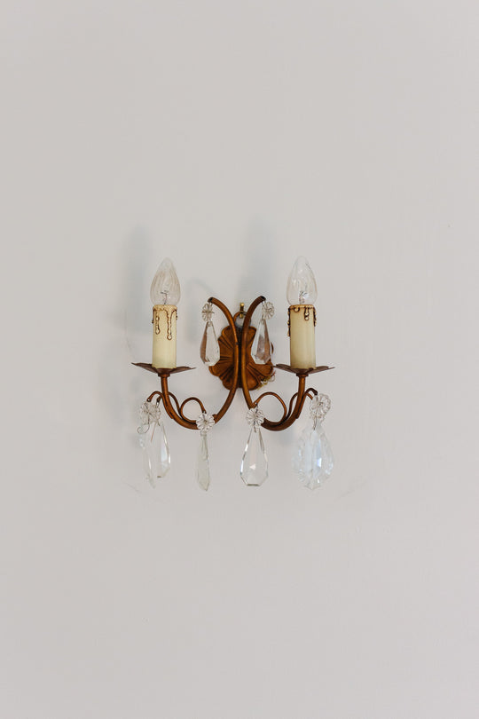 midcentury French Louis XIV style sconce