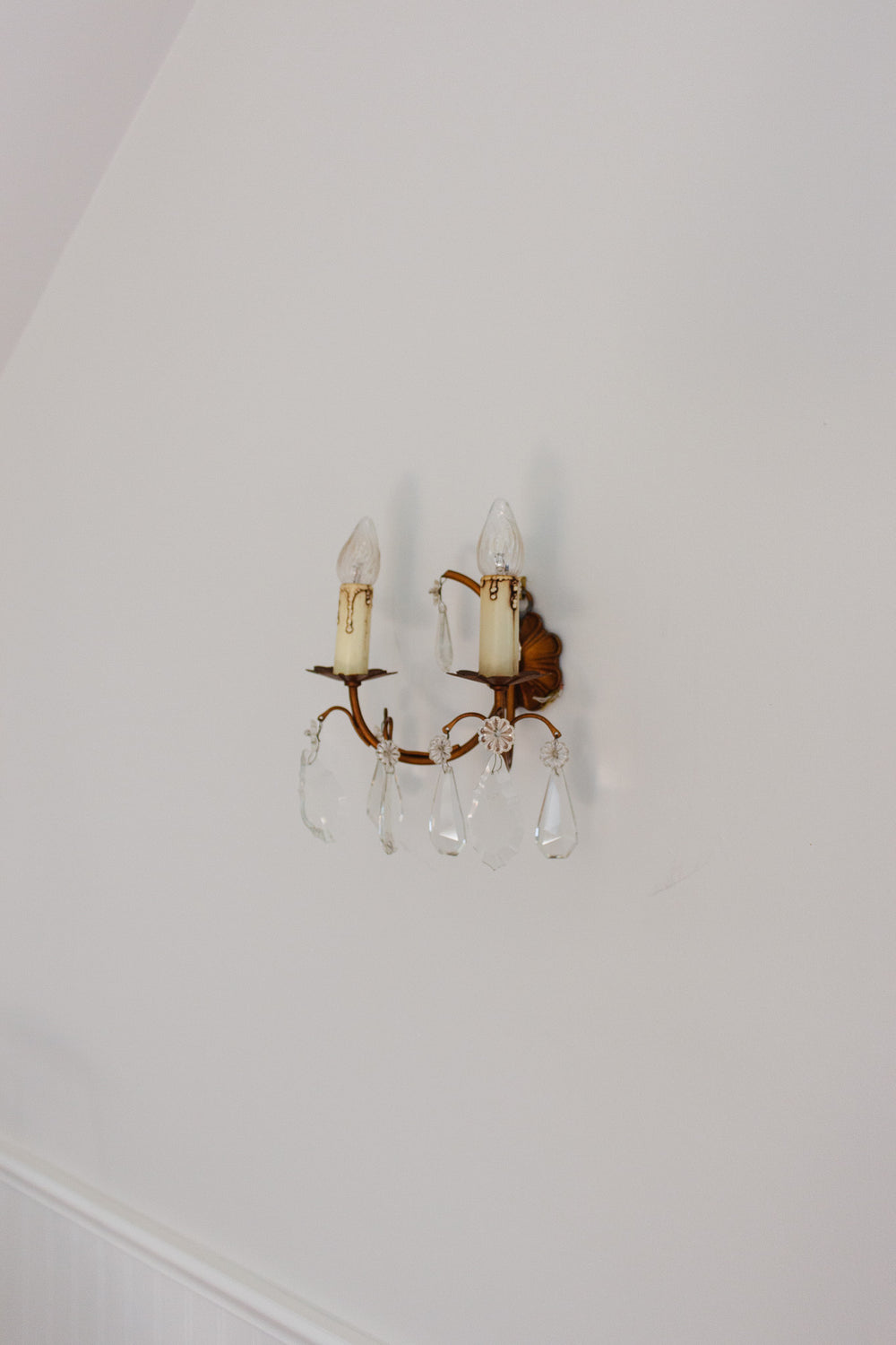midcentury French Louis XIV style sconce