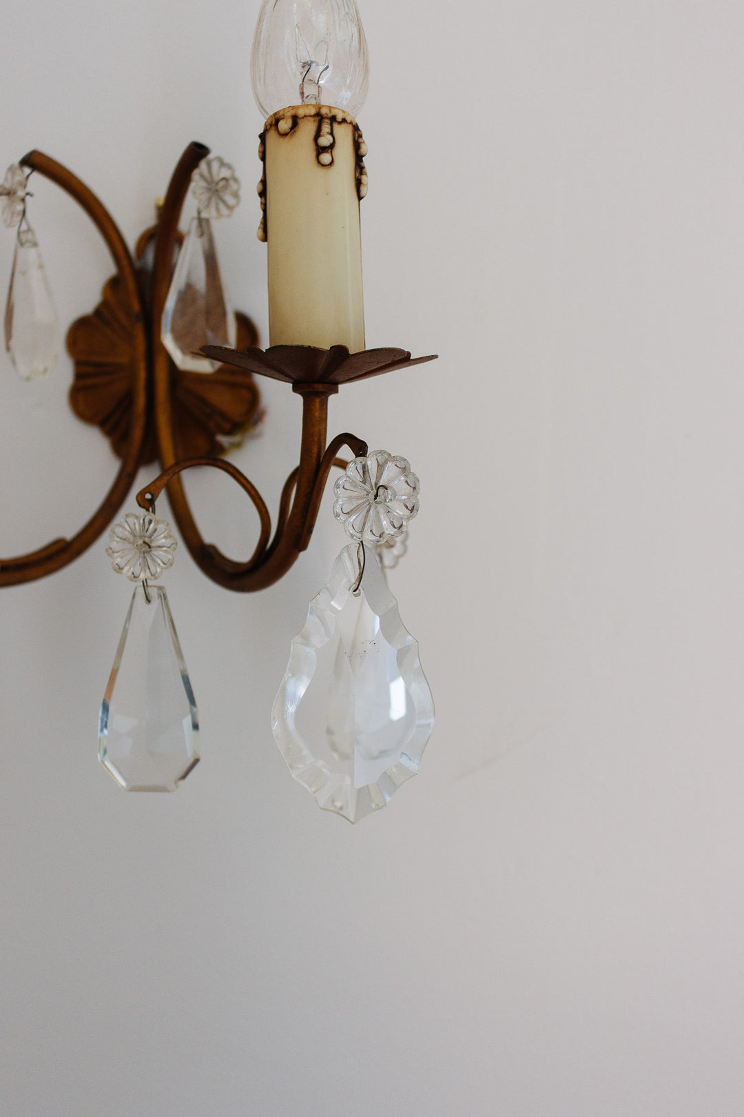 midcentury French Louis XIV style sconce