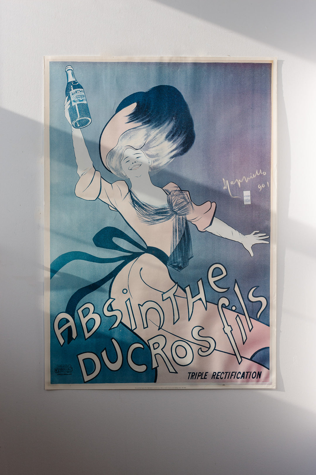 vintage french oversized "absinthe ducros fils" poster