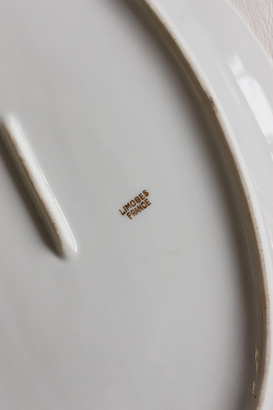 1930s french limoges oval fish platter