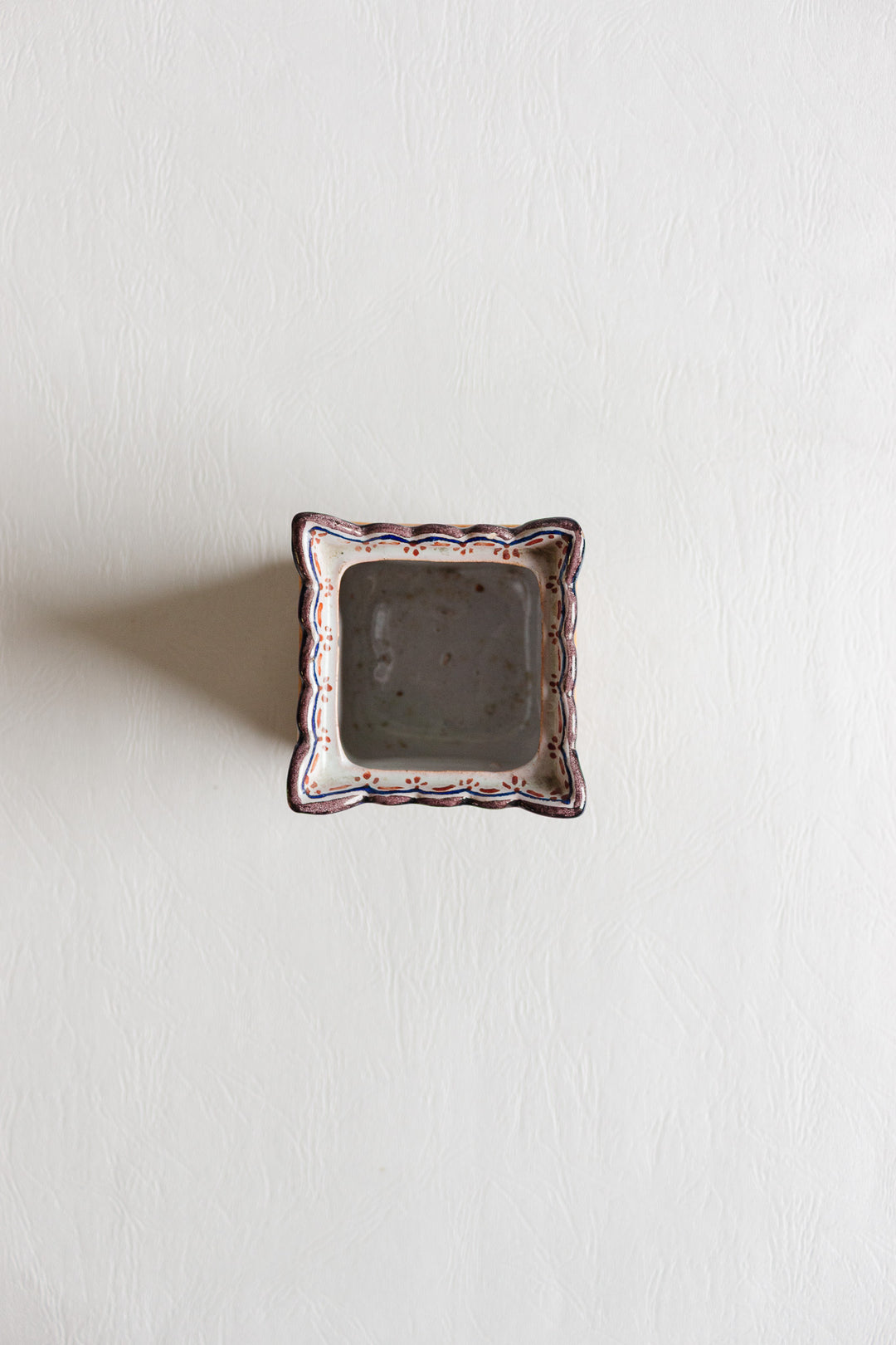 1930s italian majolica square canister pair