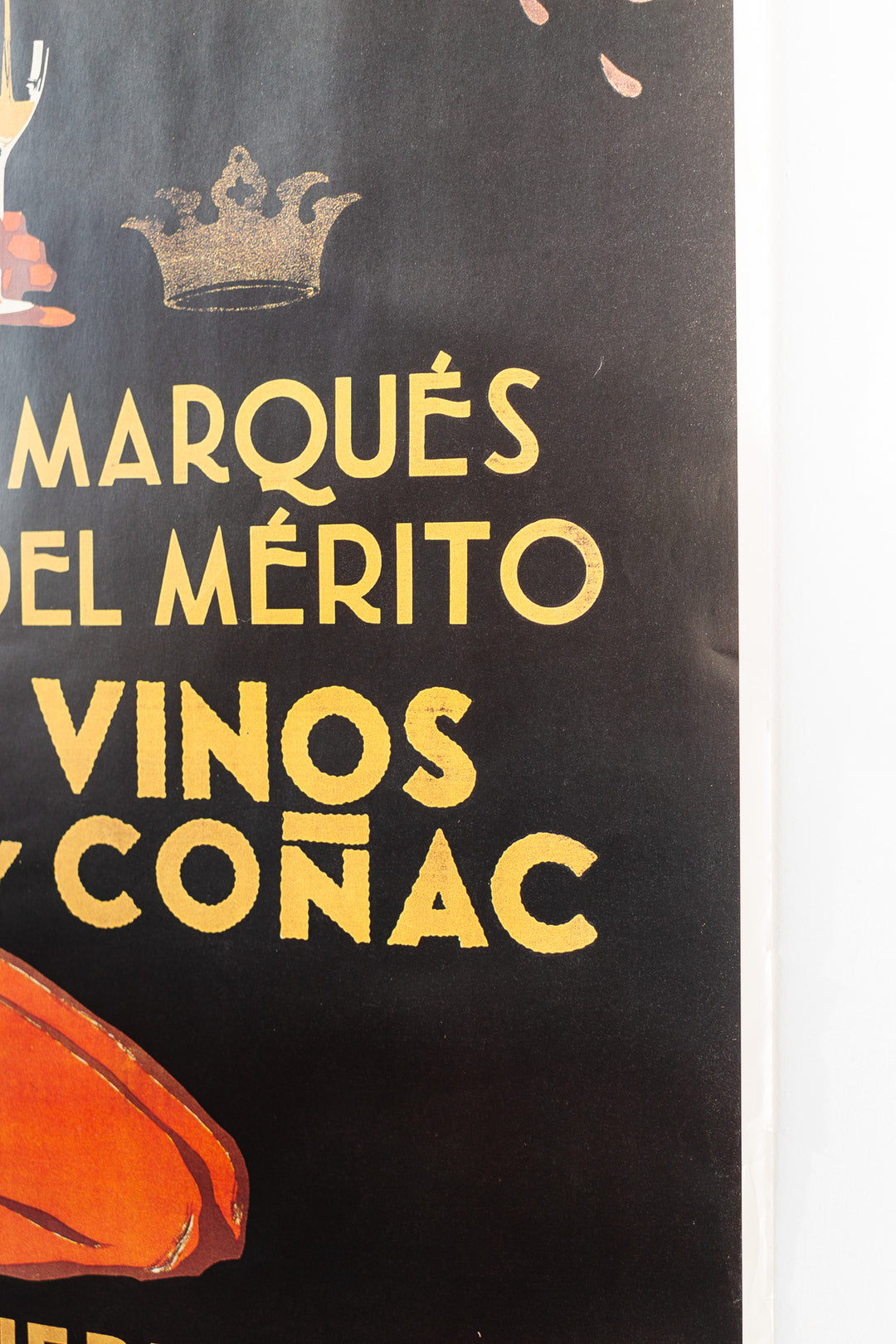 vintage french oversized "marques del merito" poster