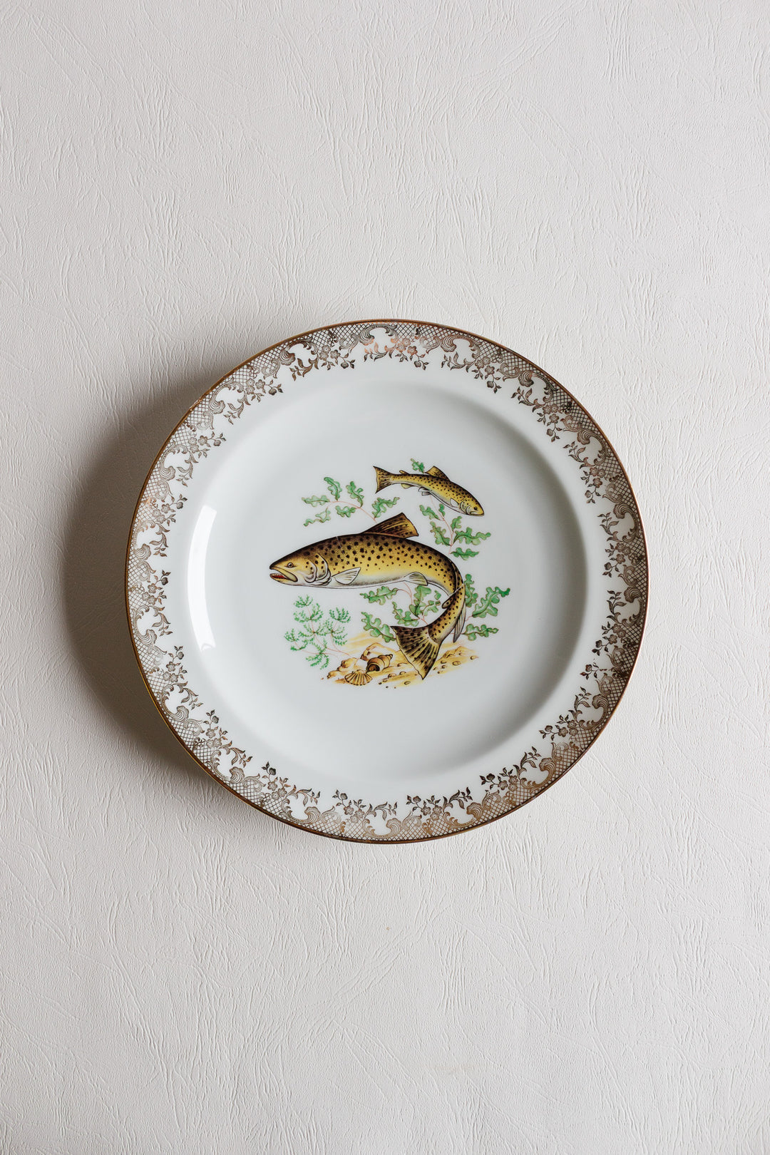 1930s french limoges fish plate set of 6