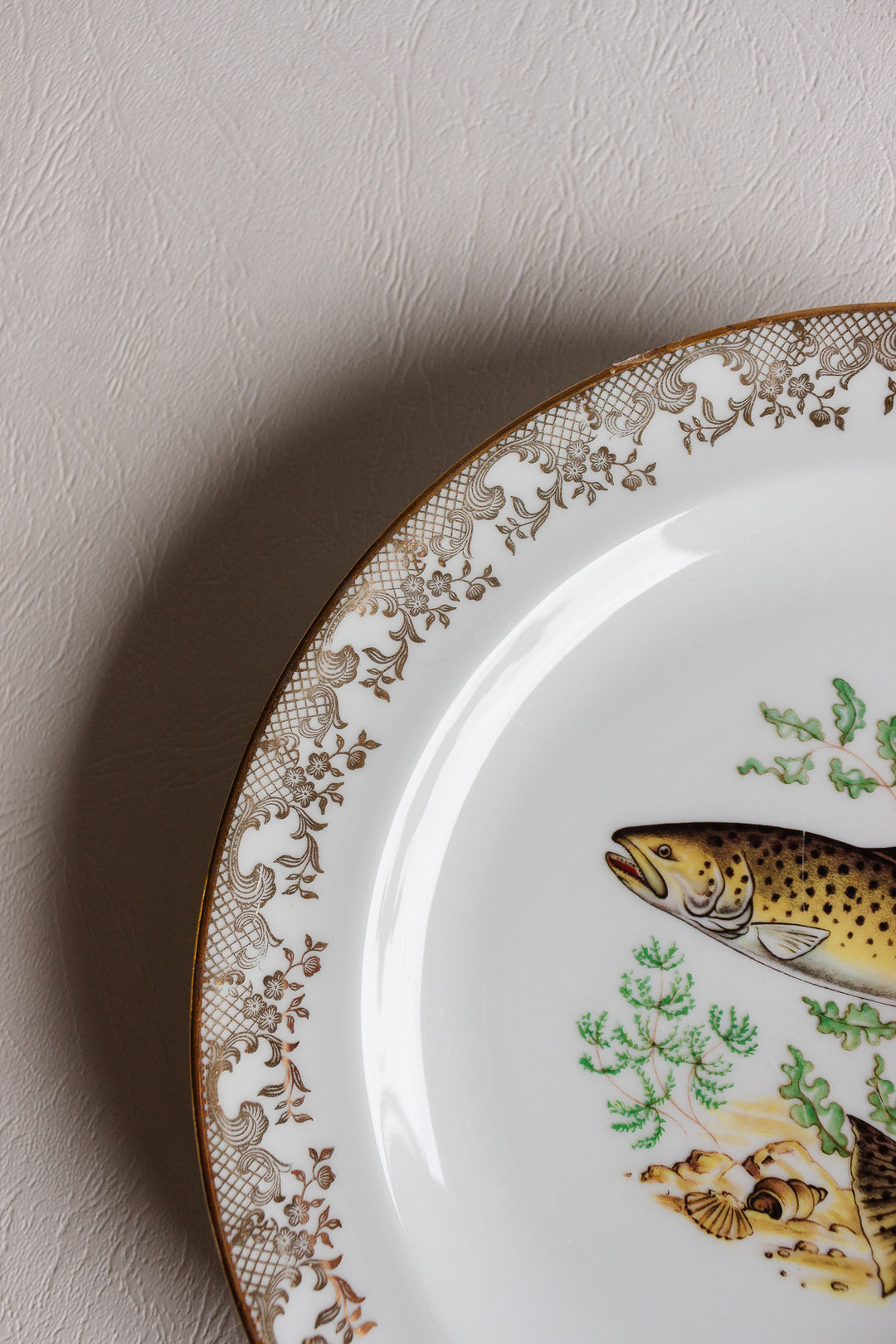 1930s french limoges fish plate set of 6