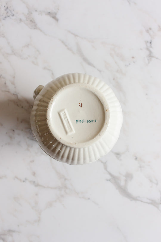 rare antique English transferware porcelain pitcher