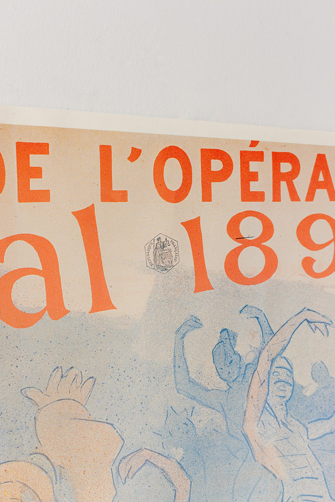 vintage french oversized "carnival 1894" poster