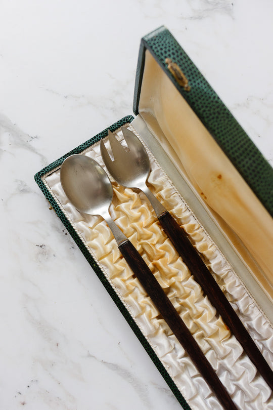 midcentury german salad serving set