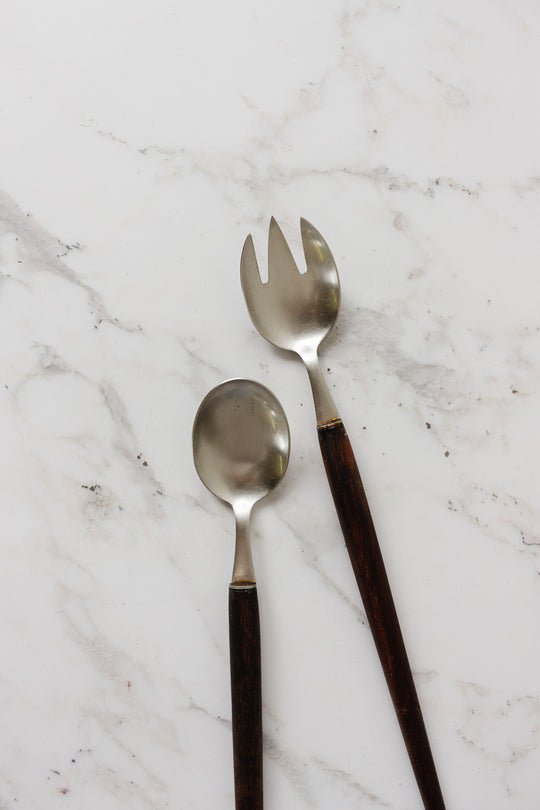 midcentury german salad serving set