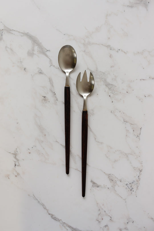 midcentury german salad serving set
