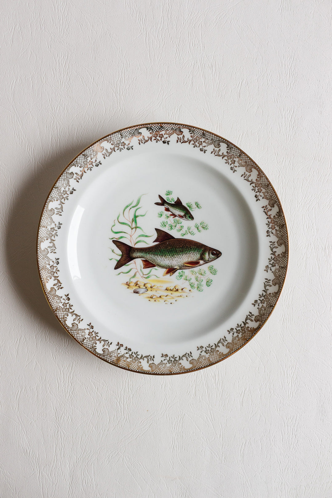 1930s french limoges fish plate set of 6