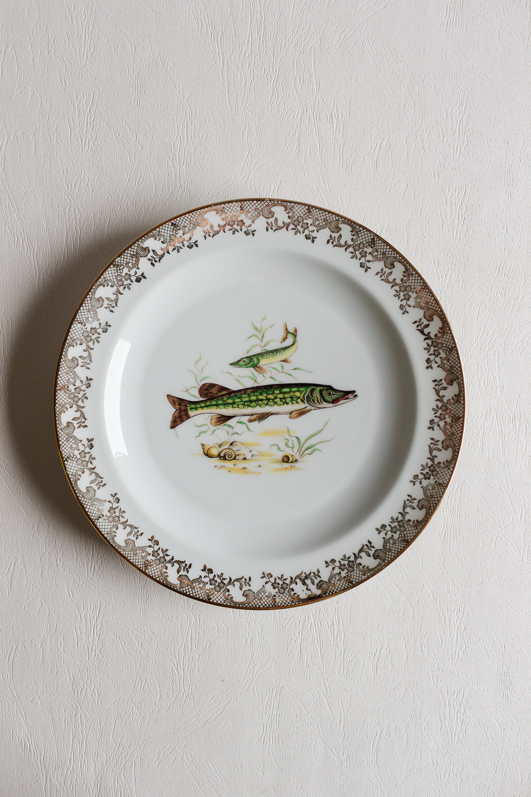 1930s french limoges fish plate set of 6