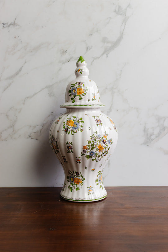 large atelier saint michel for Moustiers lidded urn