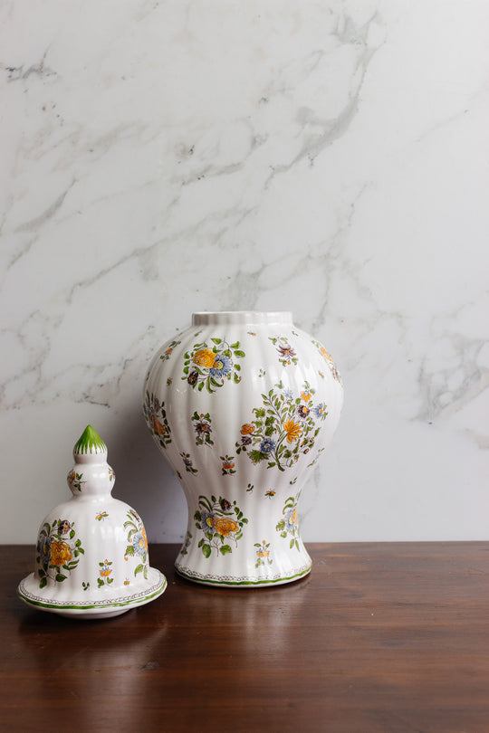 large atelier saint michel for Moustiers lidded urn