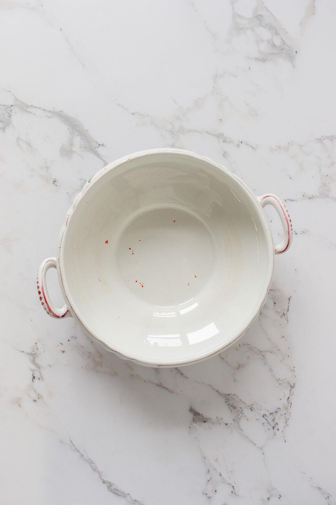 antique longwy "marseille" polychrome soupière