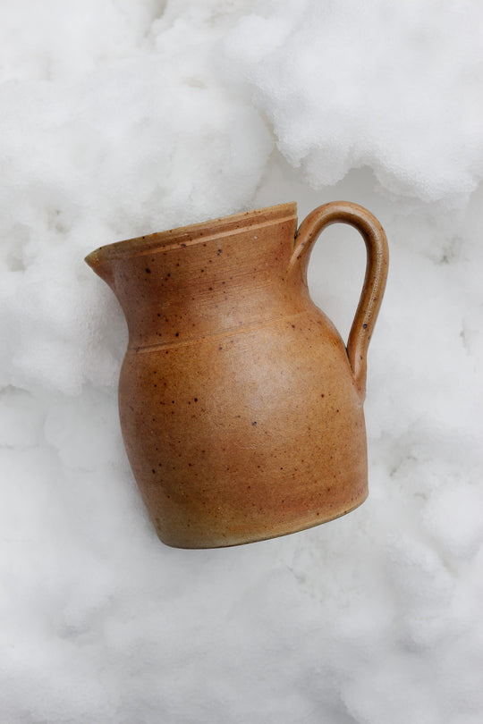 vintage french stoneware pitcher