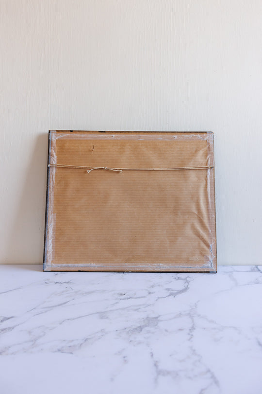 vintage framed map of the British Isles