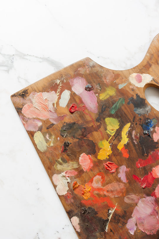 vintage french artist's painter's palette