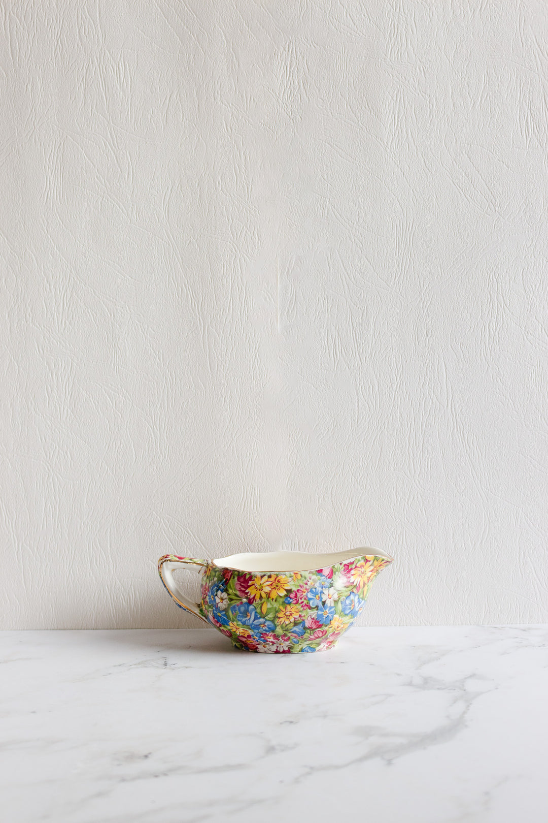 royal winton "julia" chintz gravy boat